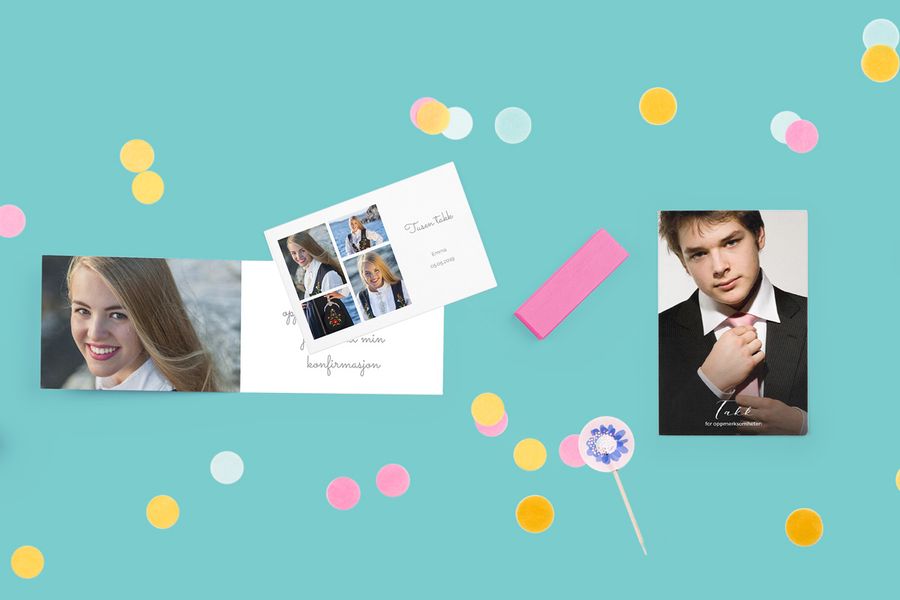mange design til konfirmasjon