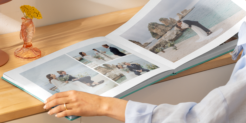 Slik velger du den fotoboken som passer ditt bryllupstema
