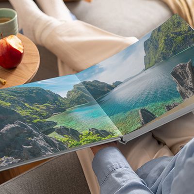 Fotobok med layflat-innbinding