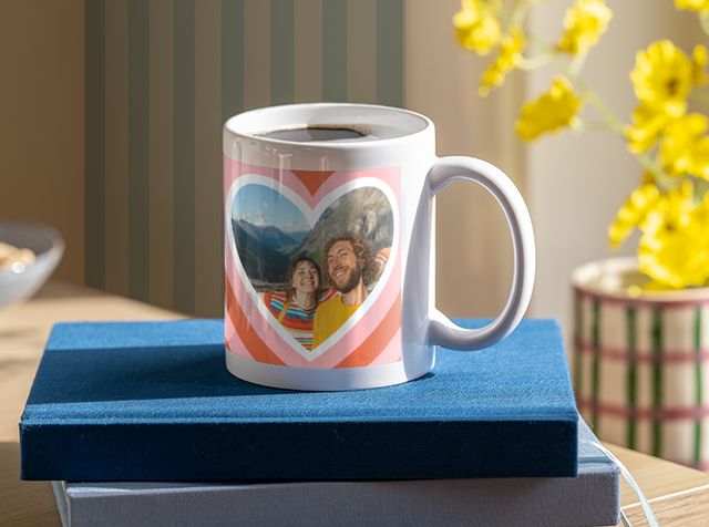 Kopp med bilde Valentinsdagsgave