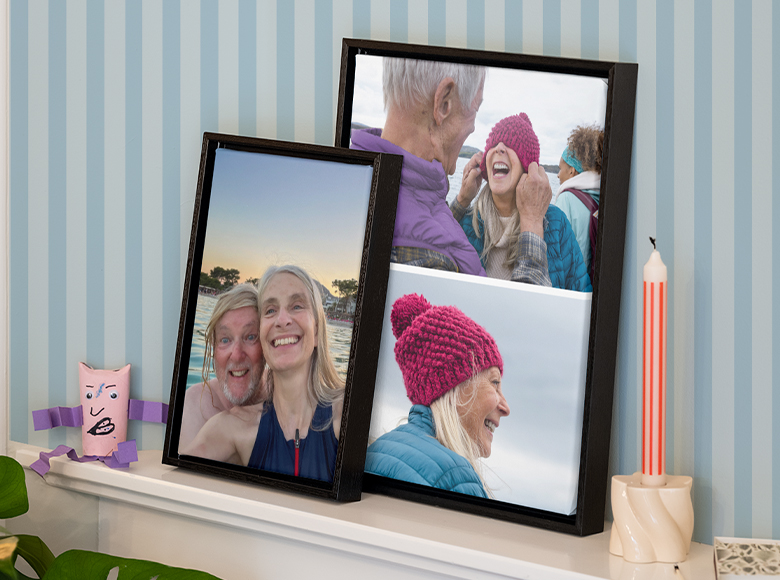 Veggdekor med ramme Valentinsdagsgave