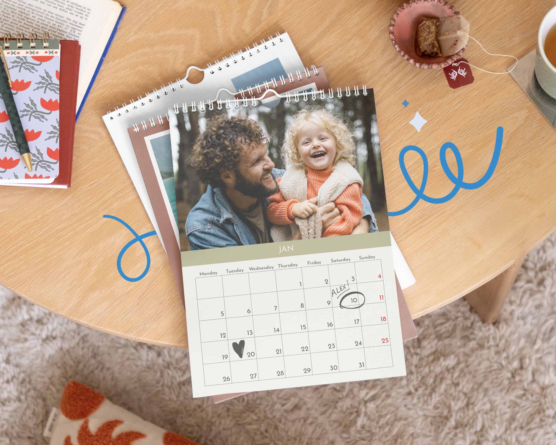 Fotokalendere: Et år fullt av øyeblikk, én side om gangen 