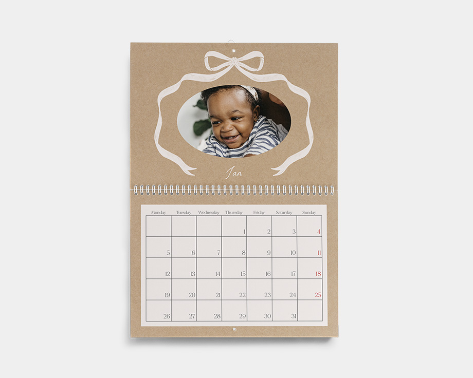 A4 dobbel veggkalender