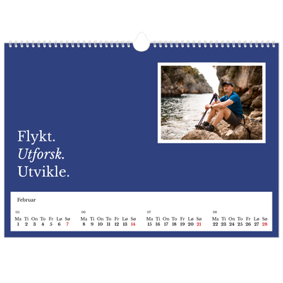 Fotokalender A3 — Redaksjonell Jord [Februar]