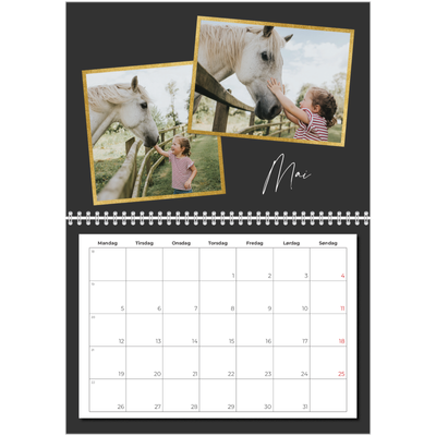 Fotokalender A4 dobbel (30 x 40 cm) — Gode minner [kalender-forside]