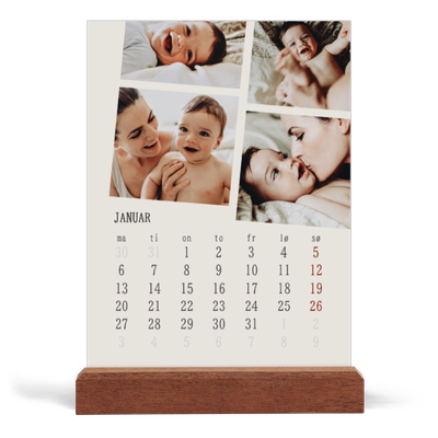 Bordkalender med trestativ - Stående — Bilder i bevegelse [Januar]
