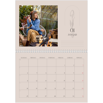 Fotokalender A4 dobbel — Enkel botanisk