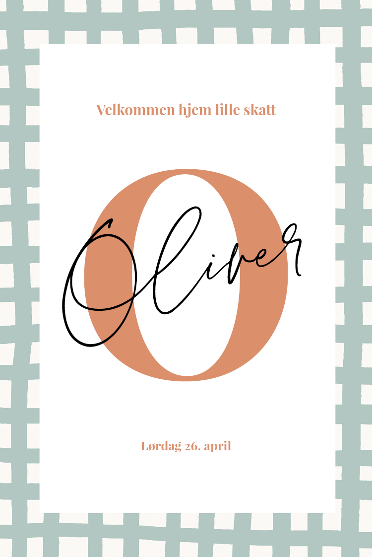 Invitasjoner — Patchwork initial