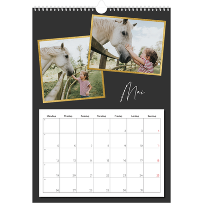 A3 Månedskalender — Gode minner [kalender-forside]