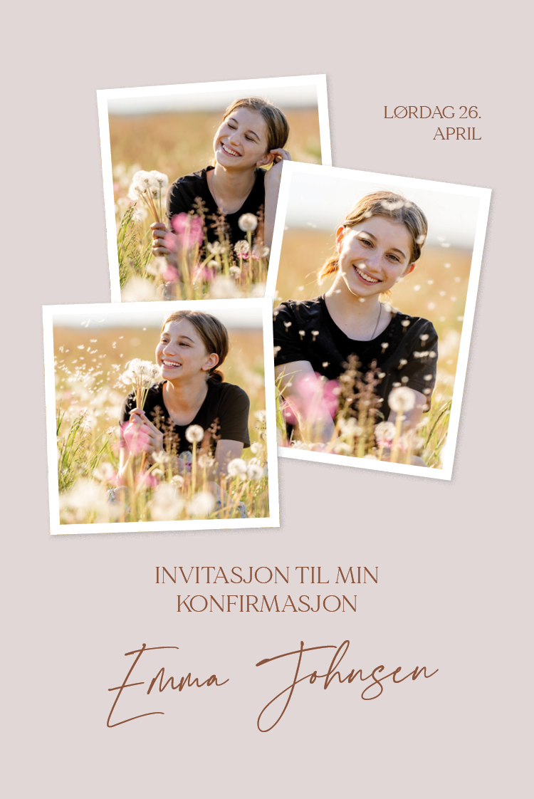 Invitasjoner — Bildecollage