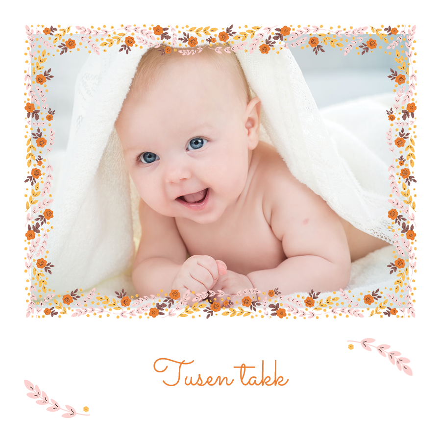 Takkekort — Høstlig ramme