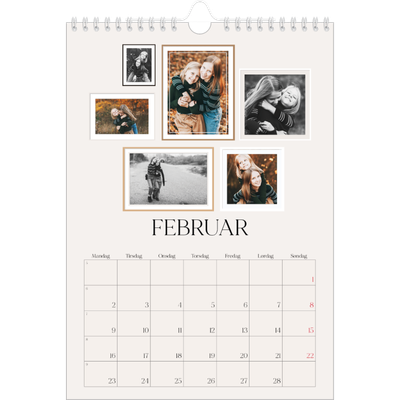 Fotokalender A4 (20 x 30 cm) — Bildevegg [Februar]