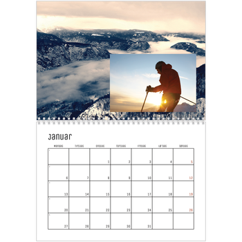 Fotokalender A4 dobbel — Tilbake til naturen