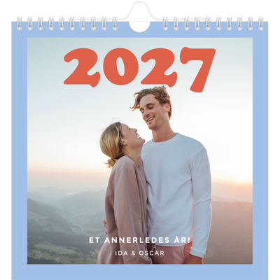 Månedskalender kvadratisk — Retro rammer [kalender-forside]