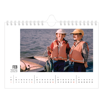Fotokalender A5 — Forkortet tekst [Februar]