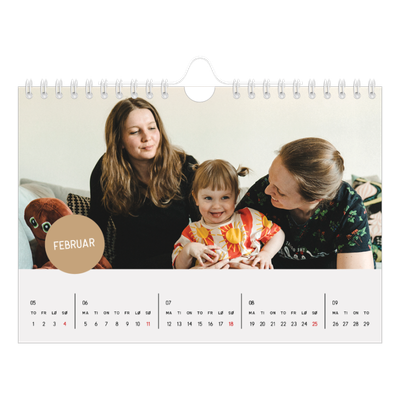 Fotokalender A5 — Fotoklistremerke [Februar]