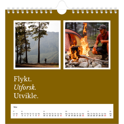 Månedskalender kvadratisk — Redaksjonell Jord [Mai]