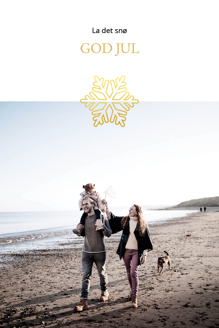 Fotokort — Snøkrystall i gull