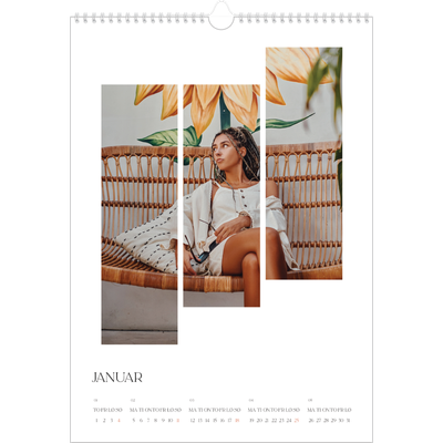 A3 Månedskalender — Reisebilder [Januar]