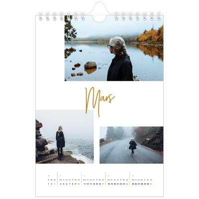 Fotokalender A5 — Gullstift [Mars]