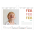 Fotokalender A5 — Fargerike fonter [Februar]