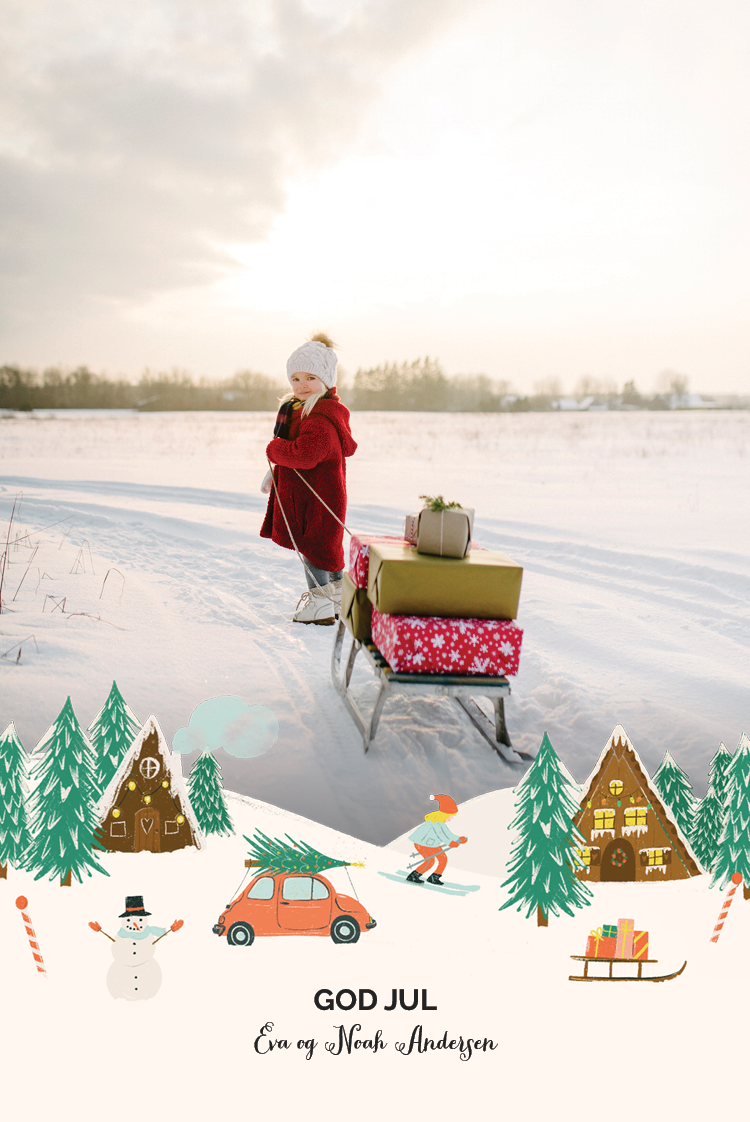 Fotokort — Snølandskap