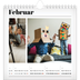 Månedskalender kvadratisk — Avisstil [Februar]