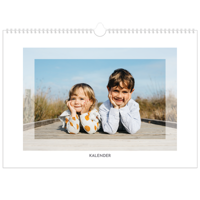 Fotokalender A3 — Transparente rammer [kalender-forside]