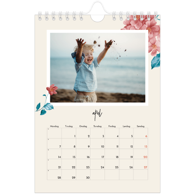 Fotokalender A5 — Malte blomster [April]