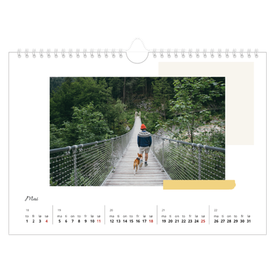 Fotokalender A4 — Pastellfarger [kalender-forside]
