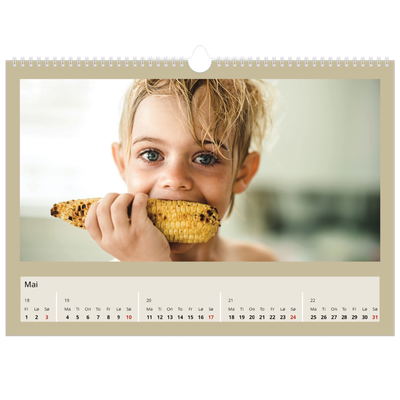 Fotokalender A3 — Kalender i jordtoner [kalender-forside]