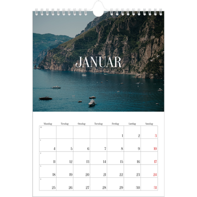 Fotokalender A4 (20 x 30 cm) — Endeløs flukt [Januar]
