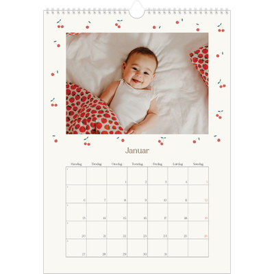 Fotokalender A5 — Kirsebærlykke [Januar]
