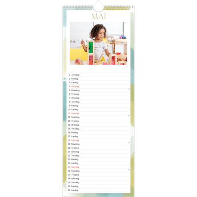 Fotokalender smal  — Penseleffekt [kalender-forside]