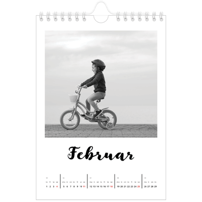 Fotokalender A5 — Håndskrevet [Februar]