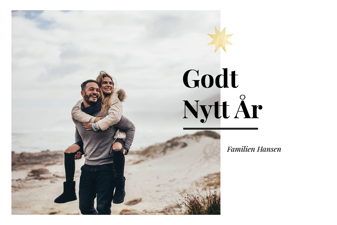 Fotokort — Gullstjerne
