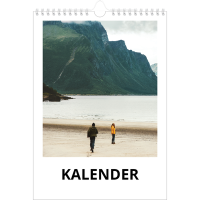 Fotokalender A4 (20 x 30 cm) — Hvit kalender [kalender-forside]