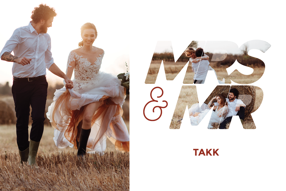 Takkekort — Mrs and Mr
