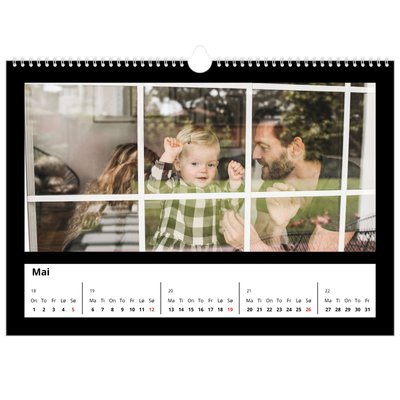 Fotokalender A3 — Svart ramme [kalender-forside]