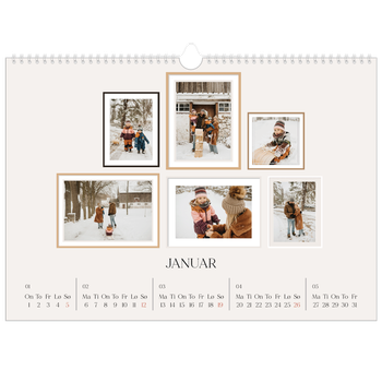 Fotokalender A3 — Bildevegg