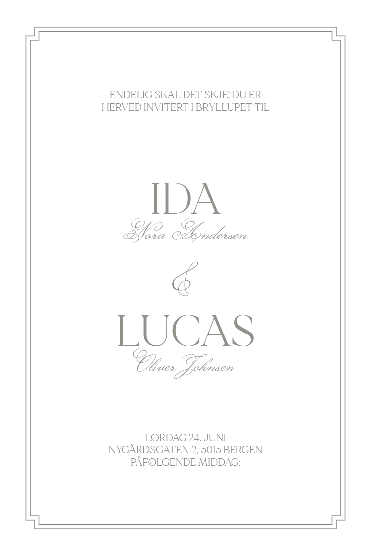 Invitasjoner — Vakker typografi