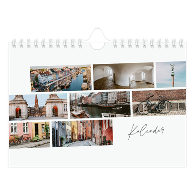 Fotokalender A5 — Byferie (hvit) [kalender-forside]