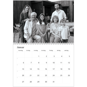 Fotokalender A4 dobbel — Bilder i fokus