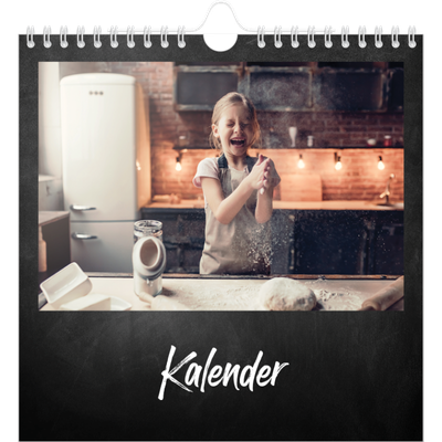 Månedskalender kvadratisk — Tavle bakgrunn [kalender-forside]