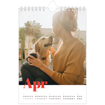 Fotokalender A5 — Et fantastisk år [April]