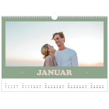 Fotokalender A3 — Retro rammer
