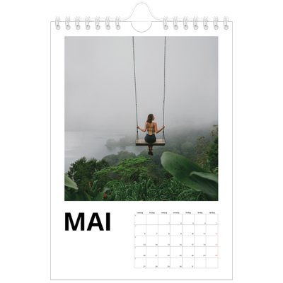 Fotokalender A5 — Hvit kalender [kalender-forside]