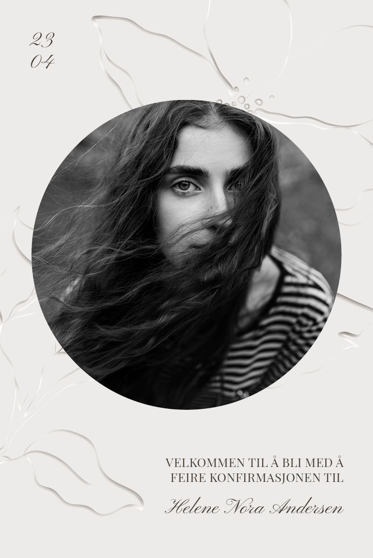 Invitasjoner — Pregede blomster