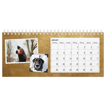 Bordkalender med foto — Vintage