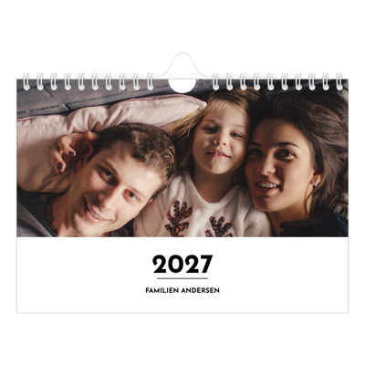 Fotokalender A5 — Bokstav i fokus [kalender-forside]